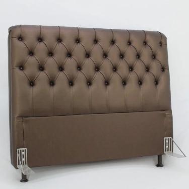 Imagem de Cabeceira de Cama Box Casal 138cm Pádua Couro