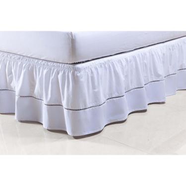 Imagem de Saia Box Colchão Queen 1,58M X 1,98M X 30Cm 100% Algodão 2