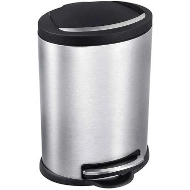 Imagem de Lixeira Para Banheiro Ou Cozinha 5 Litros Com Pedal Inox Mor