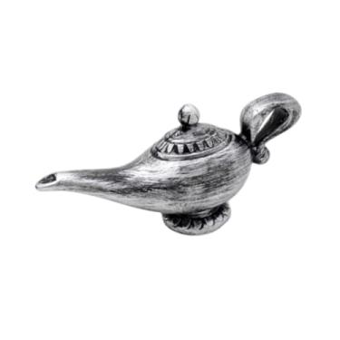 Imagem de Ｂｅｓｇａ Ornamento de lâmpada de genie, fotos de fotos do presente de peça central, suprimentos de festa, decoração de mesa, brinquedo de luz genie para sala, Prata Antiga