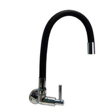 Imagem de 3168 C80 Torneira Gourmet Bica Móvel P/ Parede Cozinha Tubo Flexível P