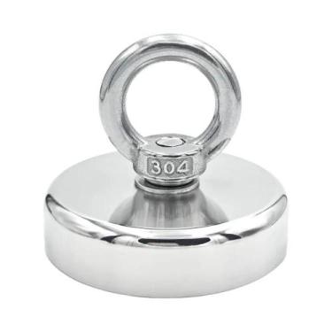 Imagem de Ímã de Pesca de Neodímio Super Forte N52 (D16-D42mm) - Resistente com 