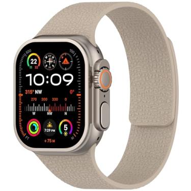Imagem de Pulseira magnética de silicone compatível com Apple Watch séries Ultra, SE 10, 9, 8, 7, 6, 5, 4, 3, 2 e 1 de 49 mm, 46 mm, 45 mm, 44 mm, 42 mm, 41 mm, 40 mm, 4, 3, 2 e 1