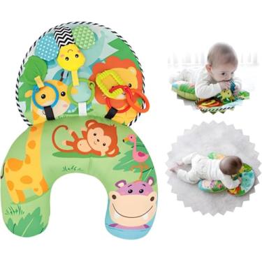 Imagem de Almofada de Atividades, Brinquedo criança 0 a 6 Meses, Mordedor para bebe, Chocalho Bebe, Brinquedo Bebe 1