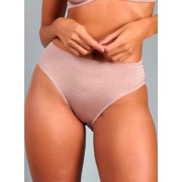 Imagem de Calcinha Cintura Alta Mondrian Duloren 129500, Castanha, M