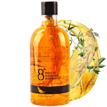 Imagem de Shampoo Nutritivo De Raiz De Extrato De Ginseng Para Homens E Mulheres (B), Shampoo De Ginseng Dourado De 8 Minutos Para Crescimento Capilar, 400 Ml)