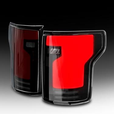 Imagem de Daikokuya Luzes traseiras de LED sequenciais completas para Ford F150 2015-2020 Conjunto de luz traseira animada, seta dinâmica, luz de freio, luz de ré fumada