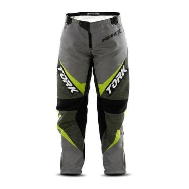 Imagem de Calça Motocross Enduro Trilha Off Road Pro Tork Insane X, Cinza, Amare