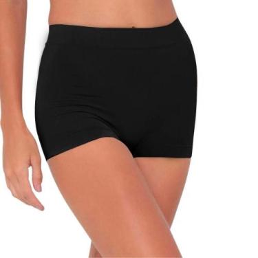 Imagem de Kit 3 Calcinha Short Microfibra Trifil Pele Levanta Bumbum, Preto, M