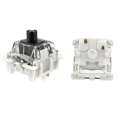 Imagem de GATERON G Black Pro 3.0 Interruptores de teclado, pré-lubrificados 5 pinos 60gf 5 pinos RGB LED linear para teclado mecânico MX (35 peças)