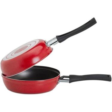 Imagem de Omeleteira Garlic com 14x7cm 400ml Vermelha - 7001/370 - BRINOX