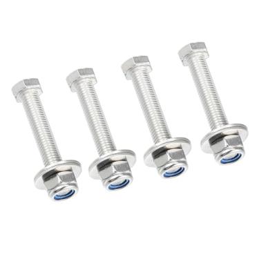 Imagem de Hihaha Parafuso de placa de macaco para barco para iate/interior para carro/plástico de metal durável/4 peças prateado