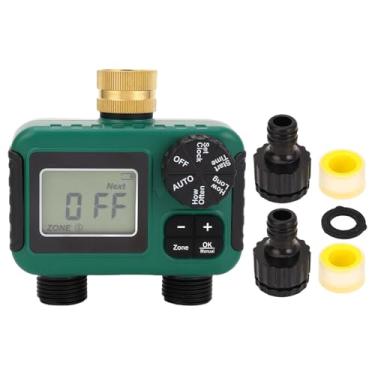 Imagem de 2 Cronômetro de Sprinklers de Saí Com Entrada de Latão, Timer de Mangueira de Exibição à Prova de água IPX5, Defina Cronogramas de Rega Precisos Sem Esforço, 2 Sprinkler Timer