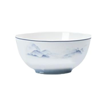 Imagem de Tigela de sopa grande de cerâmica para uso doméstico, simplicidade criativa chinesa - Shanhai 20 cm Ao bowl