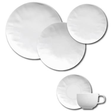 Imagem de Aparelho De Jantar, Chá E Sobremesa 30 Peças Germer Orgânico Em Porcelana Branco