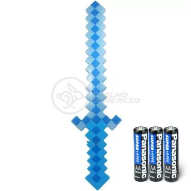 Imagem de Minecraft Espada Diamante Com Luz E Som 37Cm