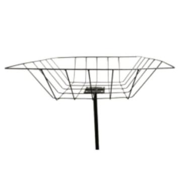 Imagem de Lixeira De Rua Com Cesto Preta 59 X 59 Cm - Fundição Petrópolis