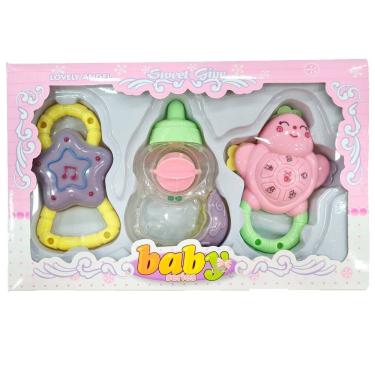 Imagem de Chocalhos Divertidos Para Bebês Cor:rosa