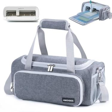 Imagem de AMOIGEE Estojo De Transporte Para Cricut Joy Xtra, Bolsa Extra, Abertura Total Com Bolsos, Acessórios E Ferramentas Capa Contra Poeira, Tapete.