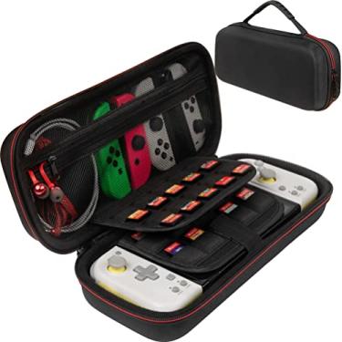Imagem de ButterFox Estojo De Transporte Para Hori Split Pad Compact, Com 20 Compartimentos Jogos (18 Físicos + 2 Digitais), Compatível Switch Regular E Oled - Preto