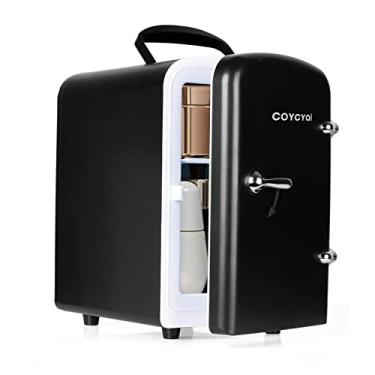 Imagem de COYCYQI Mini Geladeira Para Cuidados Com A Pele, Refrigerador E Aquecedor De Beleza Pessoal Pequeno 4L/6L, Usb Portátil Quarto, Maquiagem, Bebidas, Casa, Ravel (Preto)
