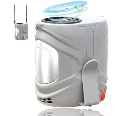 Imagem de Ventilador de cintura portátil AI 2025, ventilador pessoal recarregável com motor sem escova de 6 velocidades 16000RPM, resfriador de cinto vestível em tempo de execução 40H, camisa/cinto/ventilador