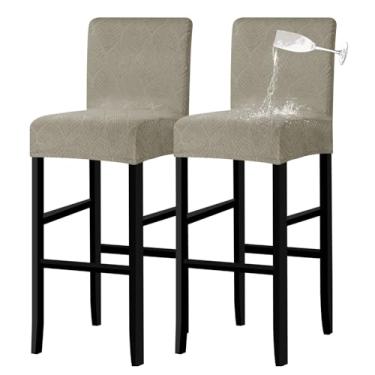 Imagem de Lellen Capa Impermeável Para Banco De Bar, Cadeira Com Encosto, Balcão Alta