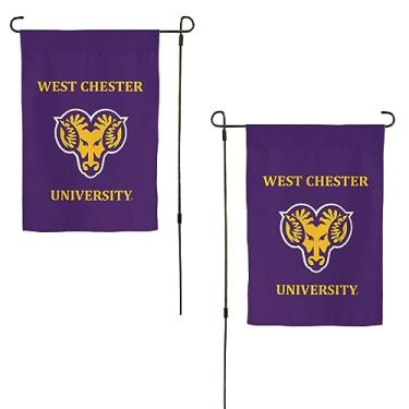 Imagem de Desert Cactus West Chester University WCU Garden Flag – Faixa West Chester Golden Rams de 48 x 30 cm, para exibição ao ar livre e eventos (Design B)