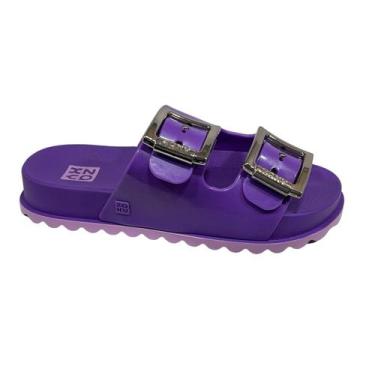 Imagem de Chinelo Infantil Slide Zaxy Partner 18913, Roxo escuro, 32/33