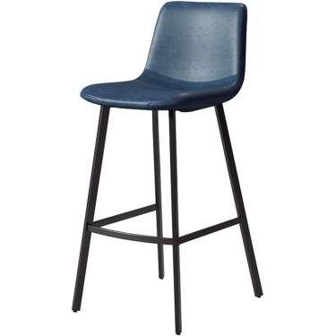 Imagem de Bancos De Bar, Banqueta De Altura De Balcão, Banqueta De Cozinha Rústica Vintage Com Encosto, Banqueta Alta De Couro De Tecido, Banqueta De Jantar, Altura Do Assento:75cm, Com Pern, Beige, A