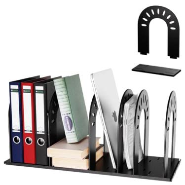 Imagem de AIFEIRIC Organizador de arquivos vertical ajustável, organizador de arquivos de mesa, organizador de correio, organizador de pasta de arquivos, organização para escritório, escola e sala de aula