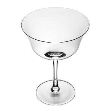 Imagem de Restaurantware - Vetri Copos de cupê alargados de 368 g, 6 copos de martini laváveis na louça - sem chumbo, haste longa, vidro transparente, para festas de anfitrião, servir Margarita ou Cosmopolitan