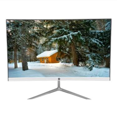 Imagem de MONITOR LED 23.8 BRAZILPC M24WKN FHD 75Hz CURVO R2800 FRAMLESS BRANCO C/AUDIO