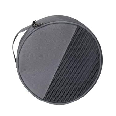 Imagem de Bolsa de transporte de placa redonda com zíperes e alça para acampamento ao ar livre, organizador de pratos, piqueniques, saco de prato