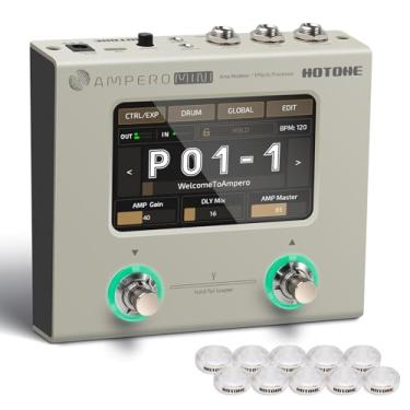 Imagem de Hotone Ampero Mini MP-50 Guitarra Baixo Amplificador Modelagem IR Gabinetes Simulação Multi Idiomas Multi-Efeitos com Pedal de Expressão Estéreo OTG Interface de Áudio USB