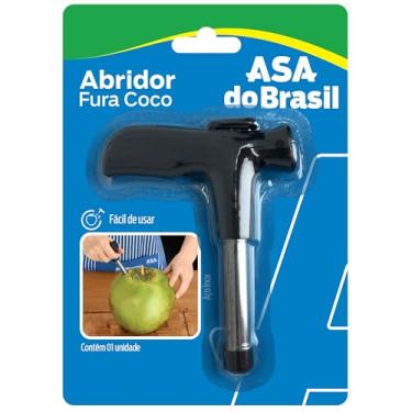 Imagem de Abridor Furador Coco, Prata, Asa do Brasil