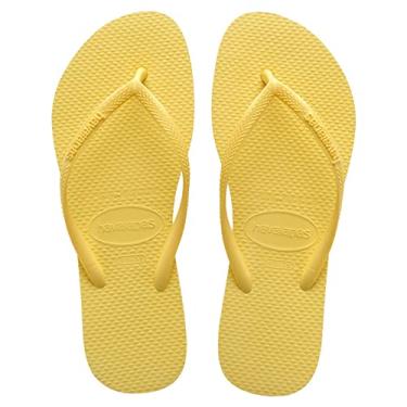 Imagem de Havaianas, Chinelo Slim, Feminino, Amarelo Limão ,33/34