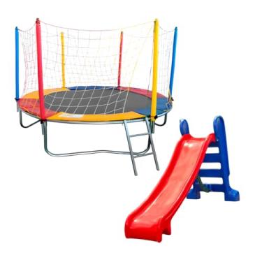 Imagem de Kit de Brinquedos Com Pula Pula 2,30m e Escorregador Médio
