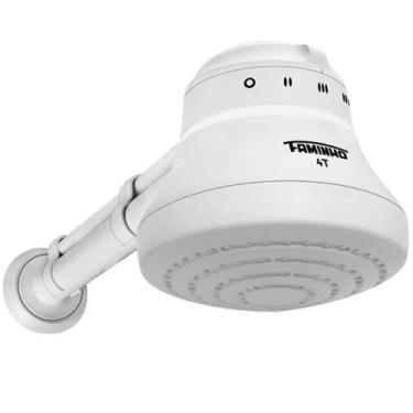 Imagem de Ducha Faminho 4 Temperaturas com Cano de 30cm Branco 220 Volts 6800 Wa