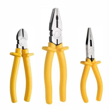 Imagem de Kit 3 Alicates Corte/Universal/Bico Uso Profissional - Tramontina