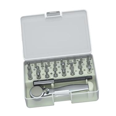 Imagem de Generic Conjunto de chaves de fenda de catraca em ângulo reto com estojo de armazenamento, ferramenta de reparo para espaços apertados, eletrodomésticos,