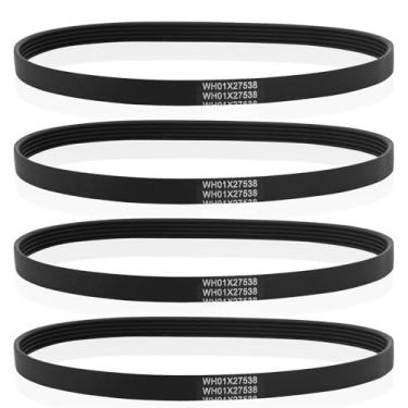 Imagem de 4 Peças Correia Transmissão da Máquina de Lavar Roupa Wh01X27538, Borracha Peça de Substituição para Máquina Lavar Roupa Compatível com Ge AP6328256 PS12299369 4587903 290D1101P005