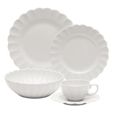 Imagem de Jogo De Jantar Em Porcelana Flora Com 20 Peças Oxford Camélia