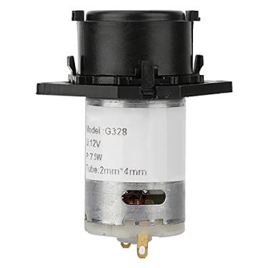 Imagem de Bomba de dosagem de 12V GRCFUMO, bomba peristáltica, bomba de dosagem peristáltica, bomba de dosagem de aquário para experimental, análise e aquário (2 * 4 preto)