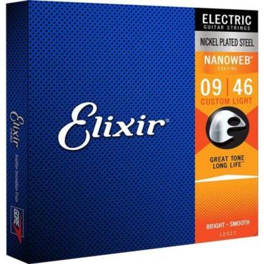 Imagem de Encordoamento Para Guitarra .009 Nanoweb 12027 Custom Light Elixir [F002]