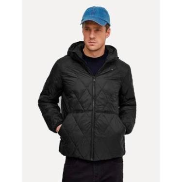 Imagem de Jaqueta Tommy Hilfiger Masculina Hooded Quilted Preta-Masculino