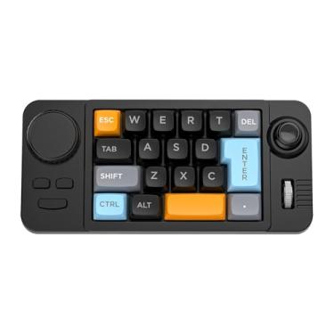 Imagem de JOMAA Teclado mecânico para jogos de 19 teclas, teclas de troca a quente, programável macro, retroiluminado RGB, com fio tipo C, para PC/Mac - teclado numérico compacto (preto)