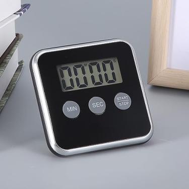 Imagem de KIMISS Mini Timer Digital Com Alarme Alto - Timer de Contagem Regressiva de Cozinha Magnética, Tela Grande LCD, Fácil de Usar, Ideal para Ferver e Assar