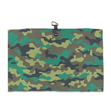 Imagem de Toalha de golfe waffle de microfibra magnética – Engraçada grande 40,6 cm x 61 cm Clean Golf Club Ball Magnet Clip para pendurar no carrinho Forte Força Premium Ultra Absorvente Disco Preto Masculino