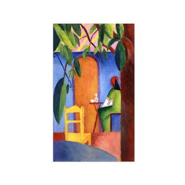 Imagem de Pinturas Famosas em Tela-Quadros Decorativos-Cafe 2-Pôster e Impressões para Sala de Estar e Casa 30x50cm12x20in Sem Moldura